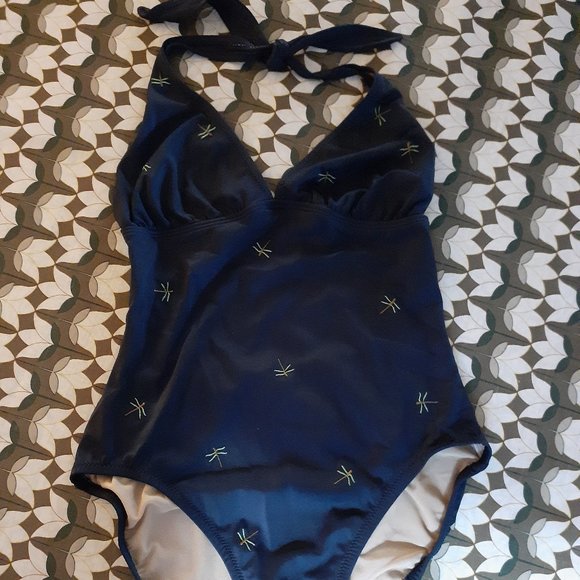 J CREW navy fireflies one-piece swimsuit - Picture 1 of 4
